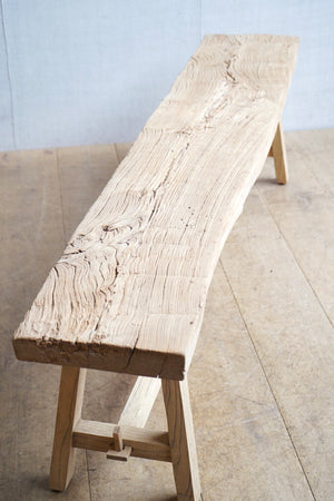 Chunky Elm Bench