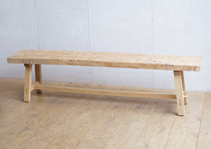 Chunky Elm Bench