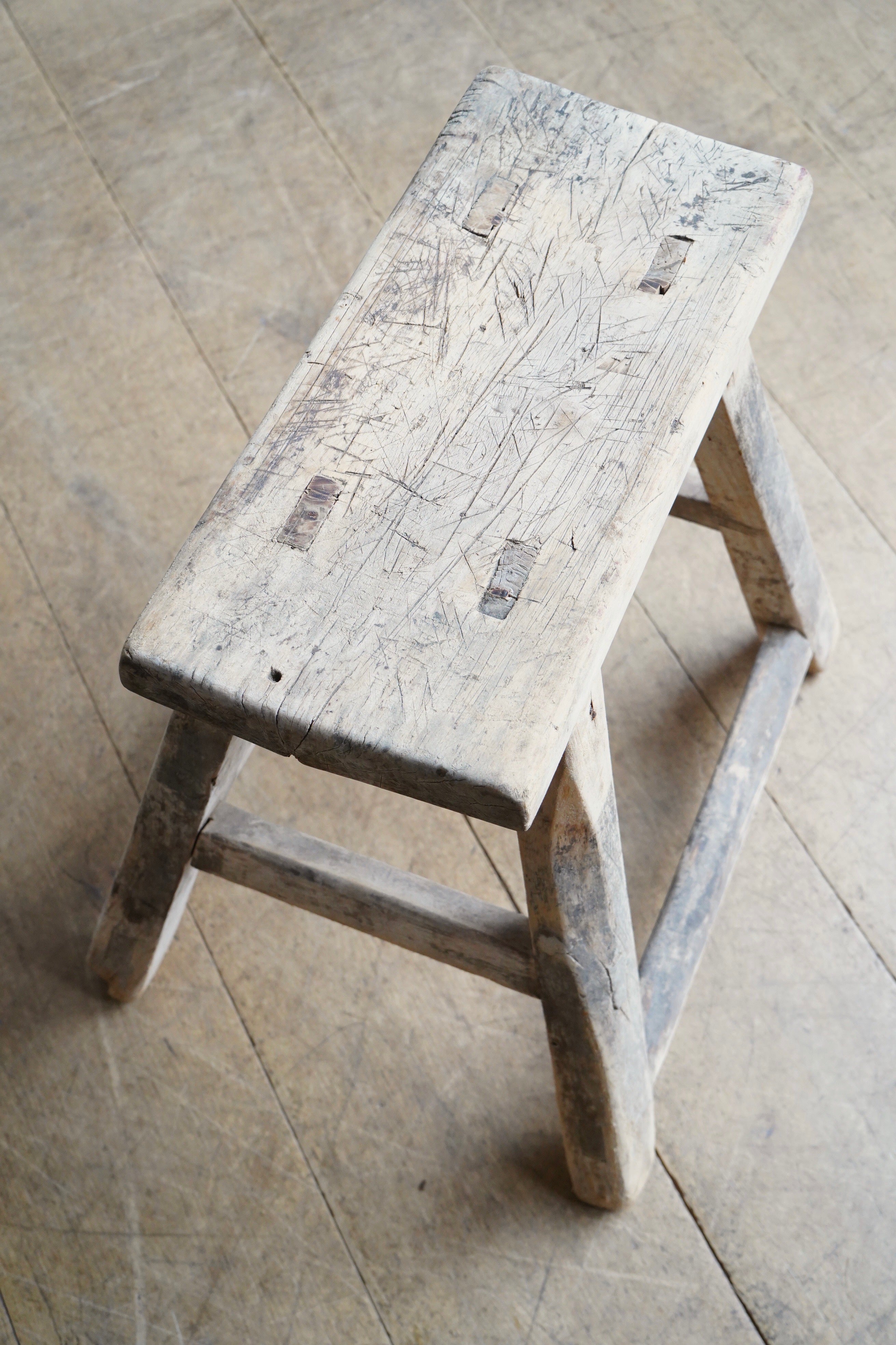 Large Elm Stool