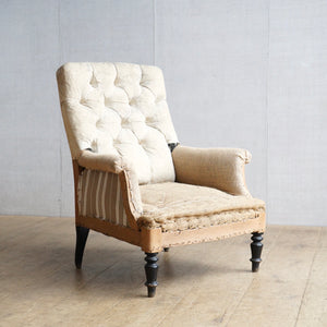 French Square Back Chair