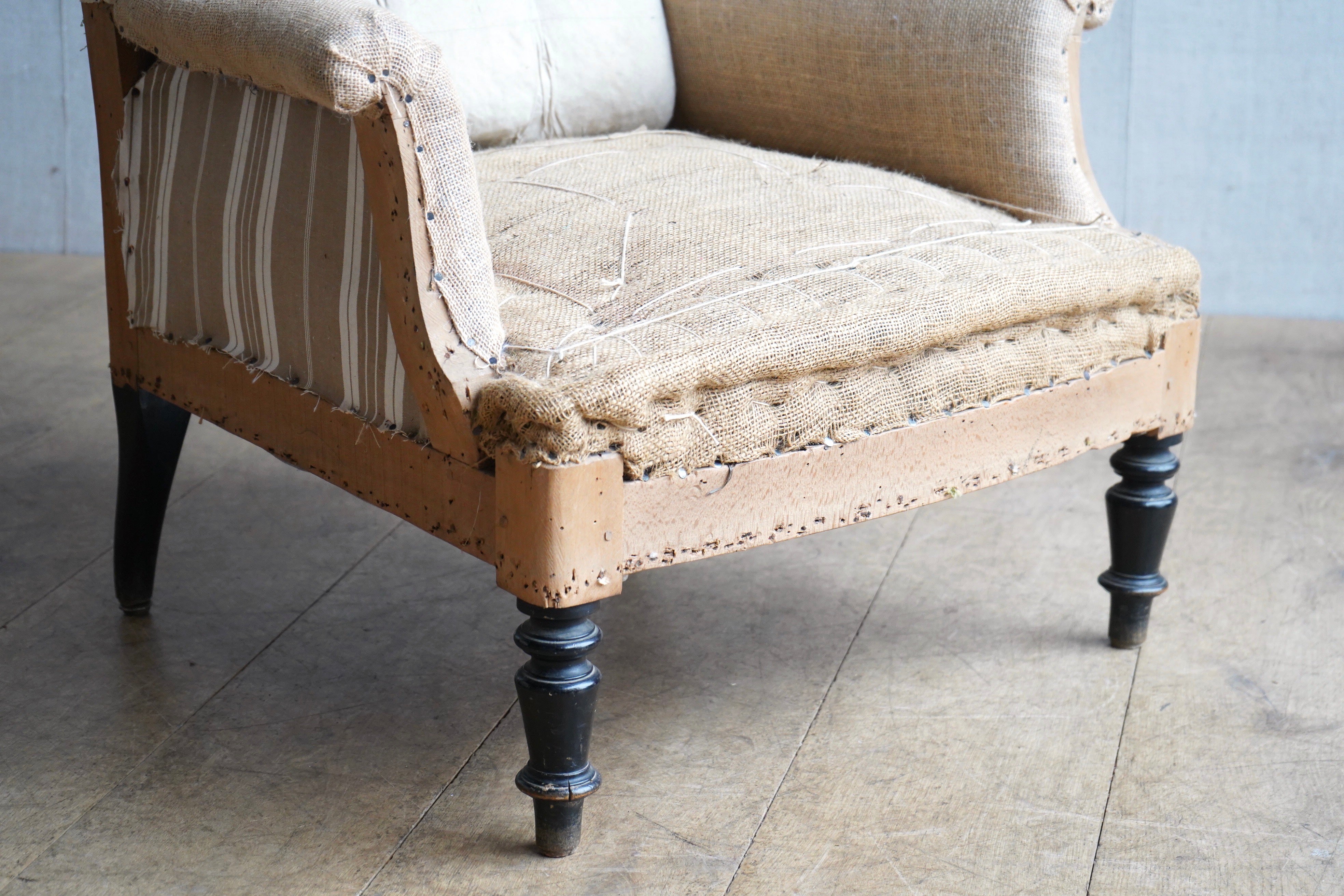 French Square Back Chair