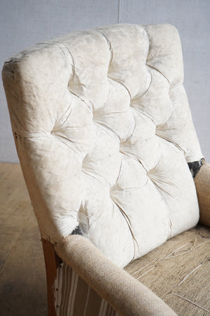 French Square Back Chair