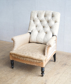 French Square Back Chair