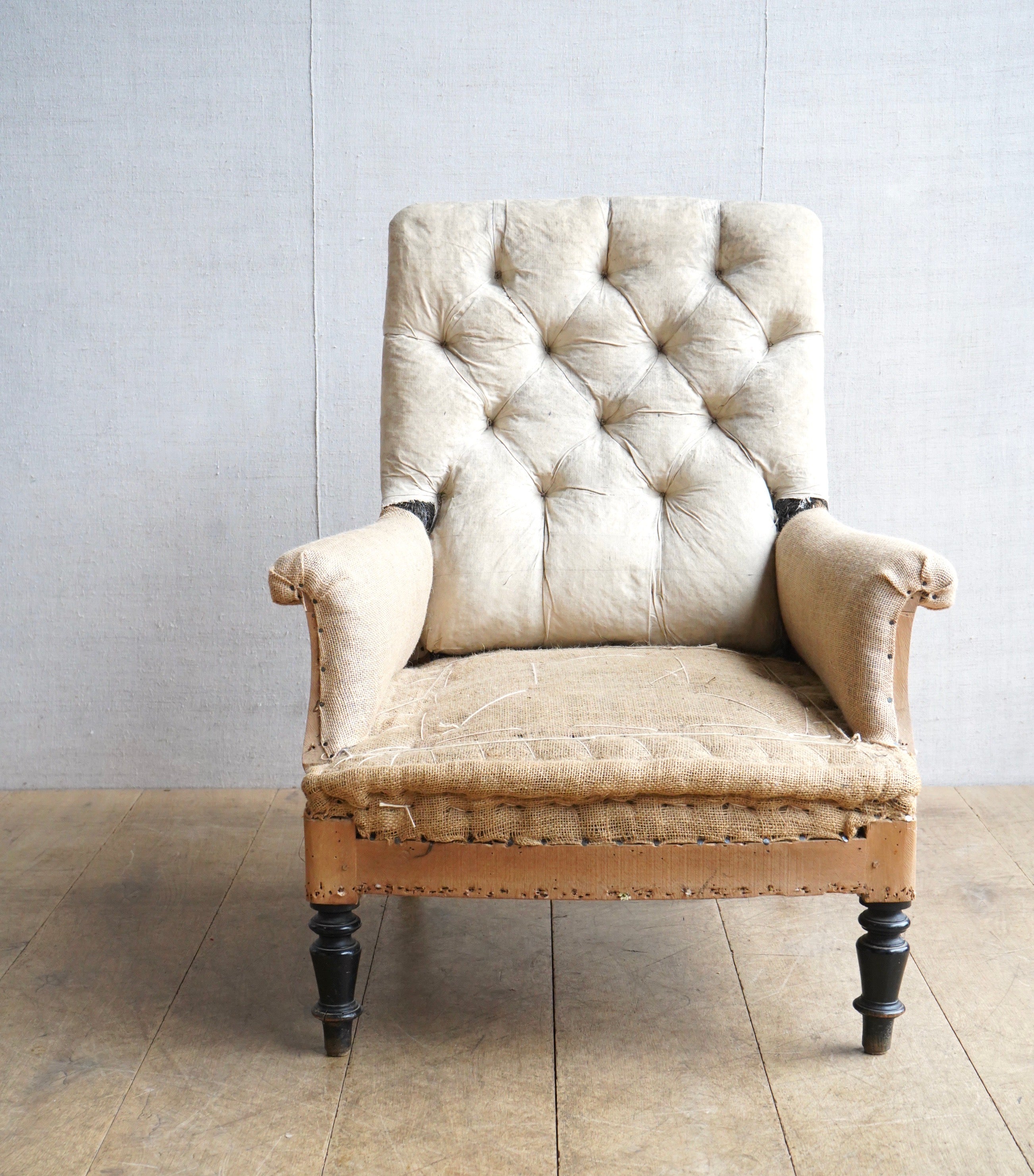 French Square Back Chair