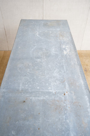 French Zinc Top Table