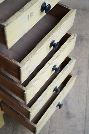 Painted Bank Of Drawers
