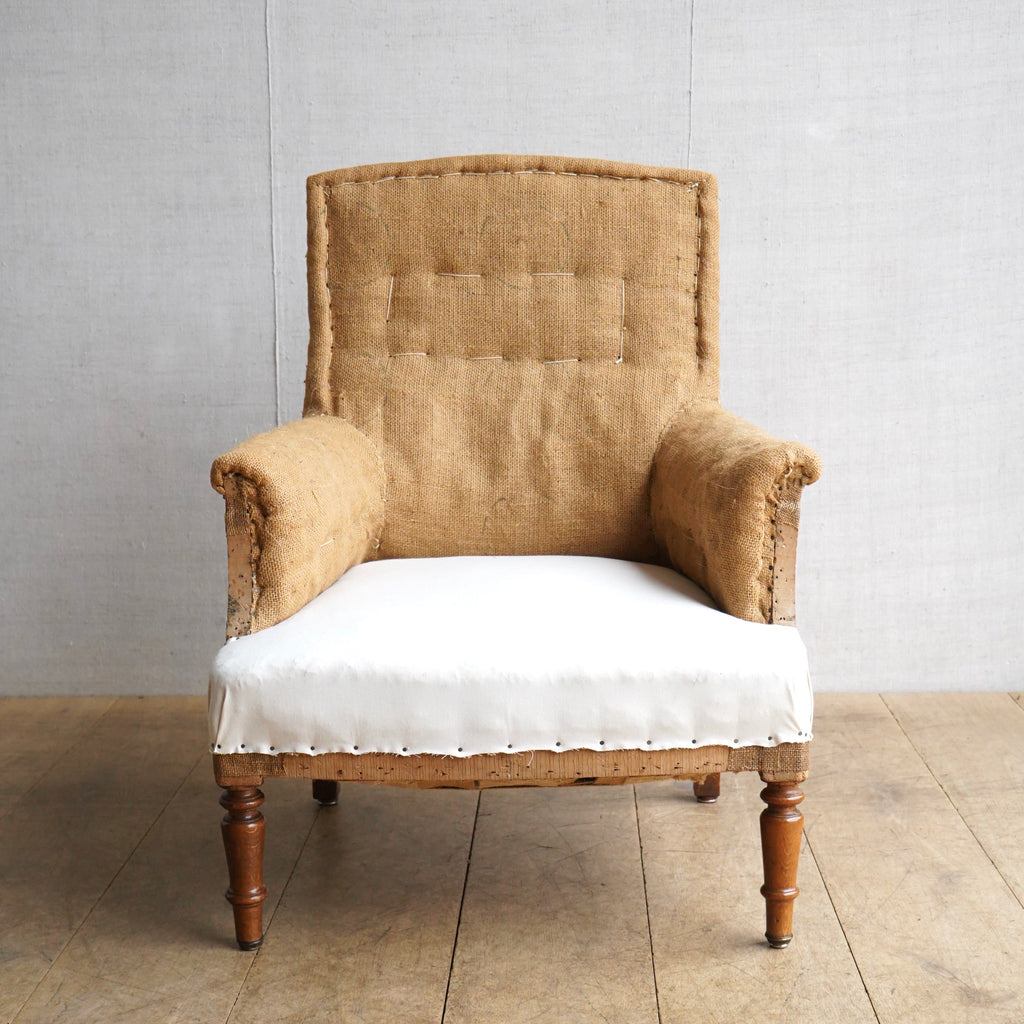 French Square Back Chair