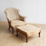 French Armchair and Footstool