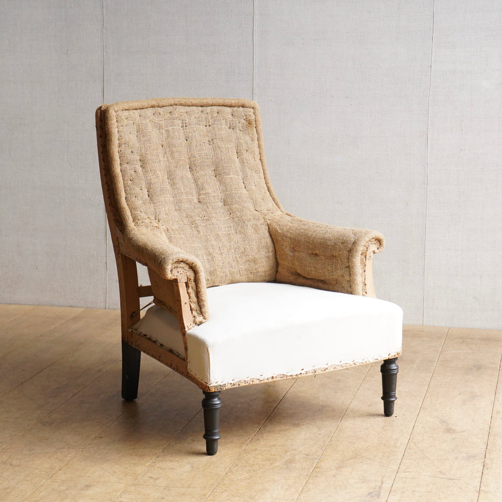 French Square Back Chair