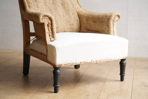 French Square Back Chair