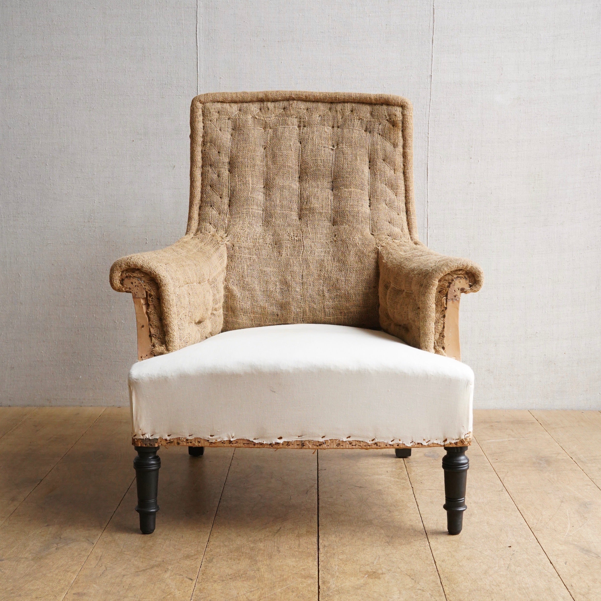 French Square Back Chair