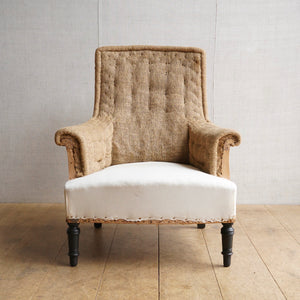 French Square Back Chair