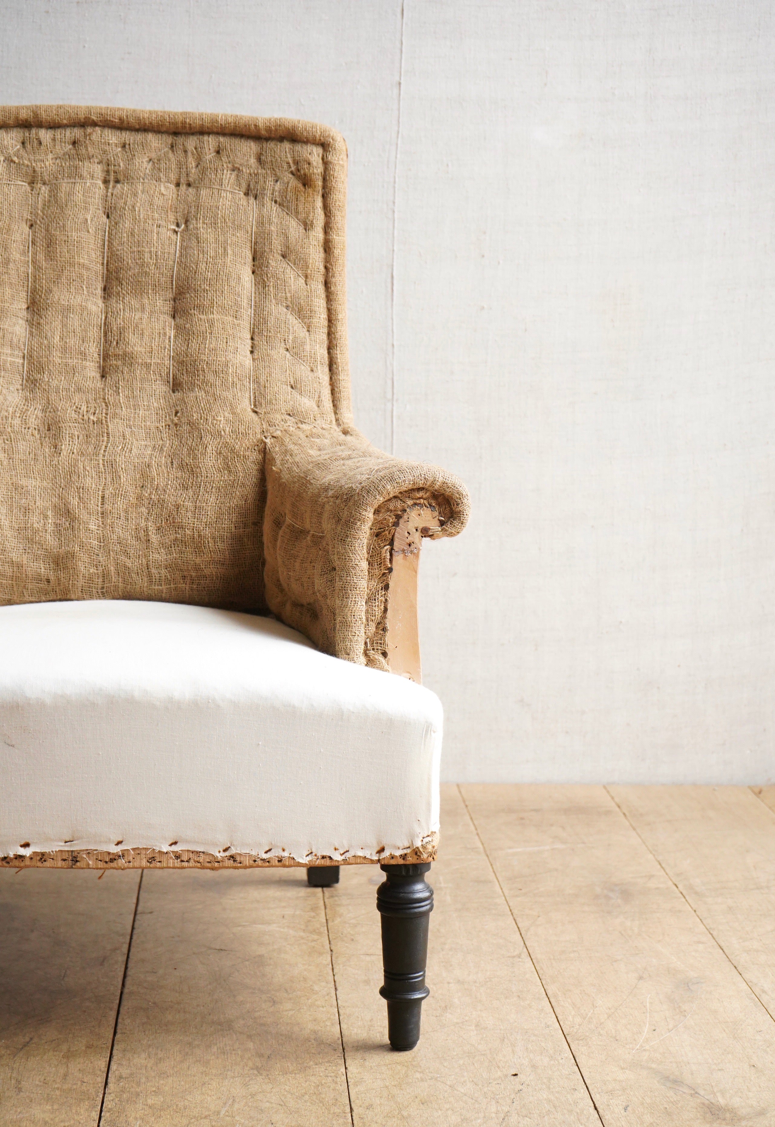 French Square Back Chair