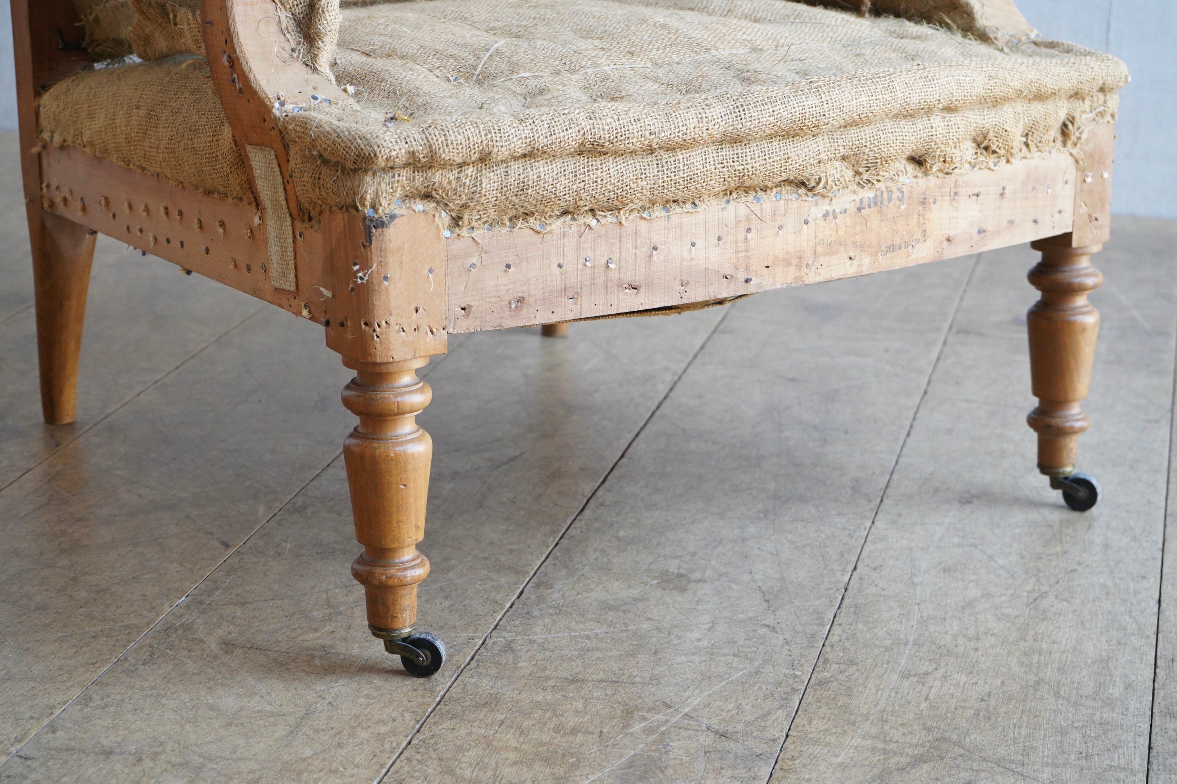 French Square Back Chair