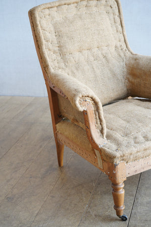 French Square Back Chair