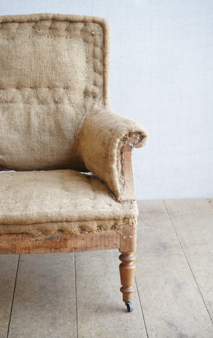 French Square Back Chair