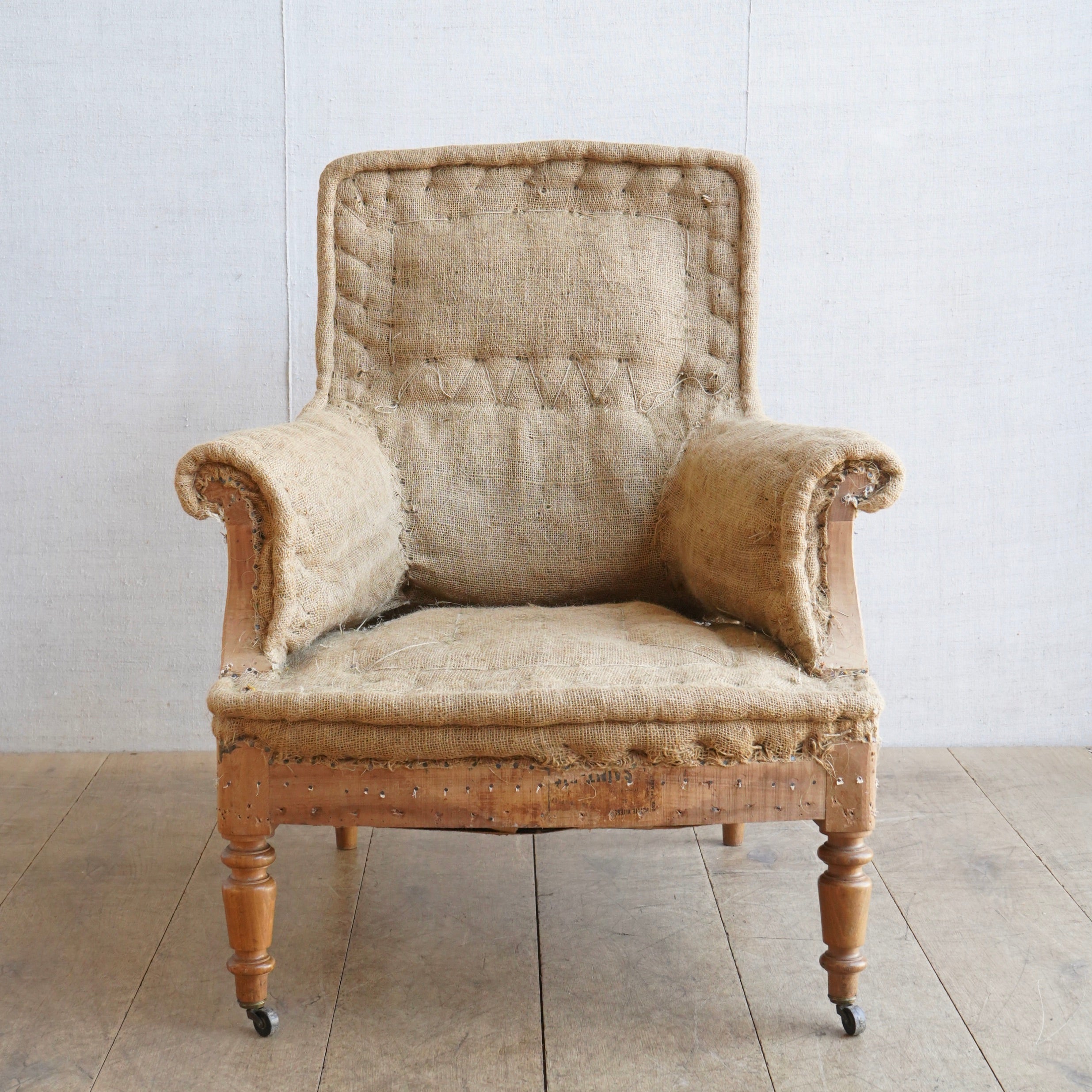 French Square Back Chair