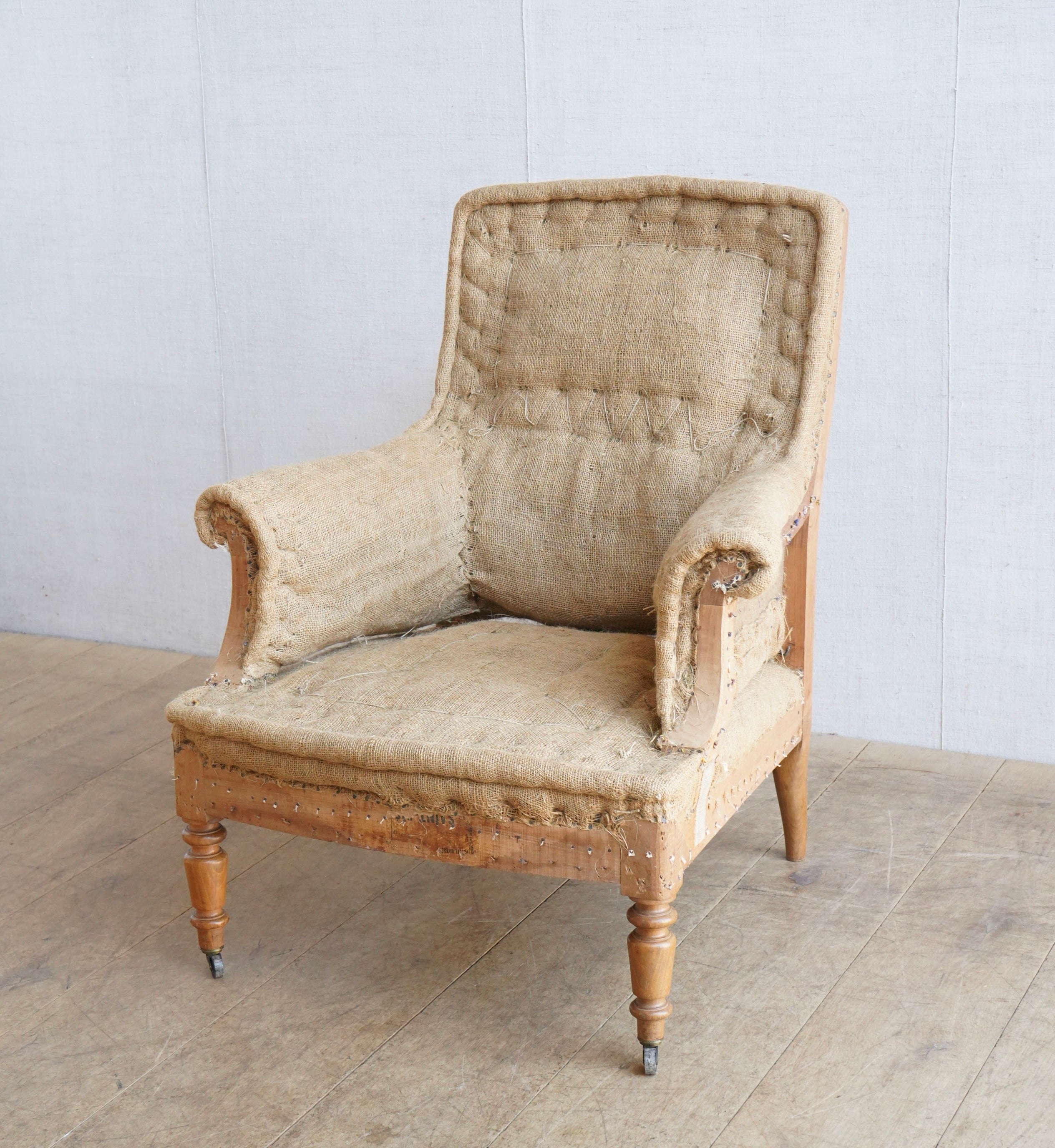 French Square Back Chair
