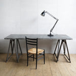 Zinc Topped Trestle Table
