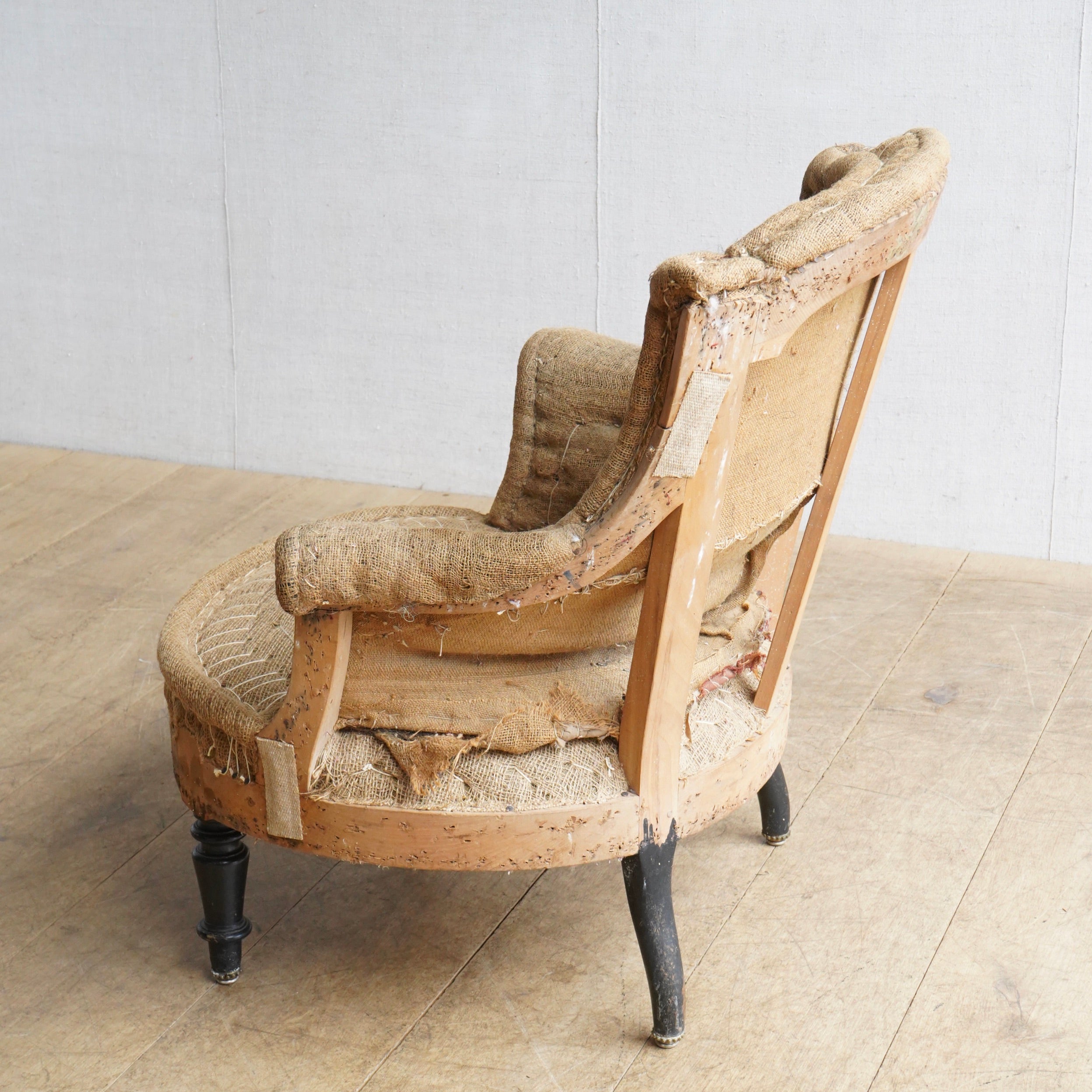 French Scrolled Armchair