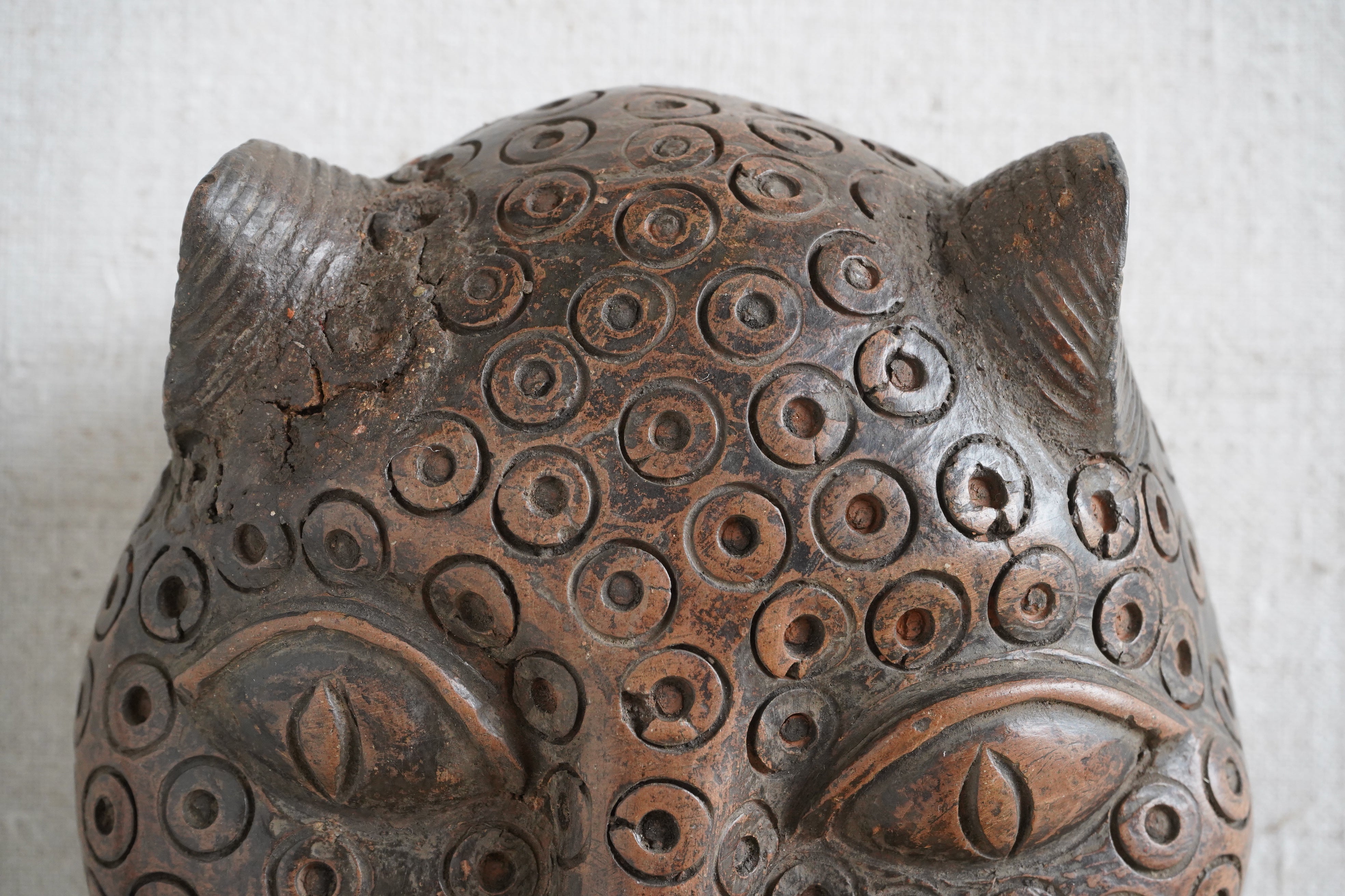 Benin Leopard head