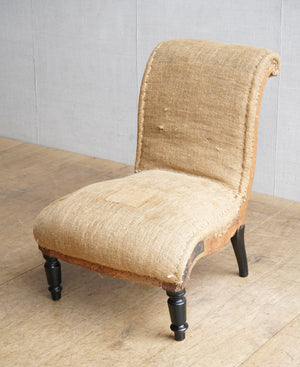 French Scroll Slipper Chair