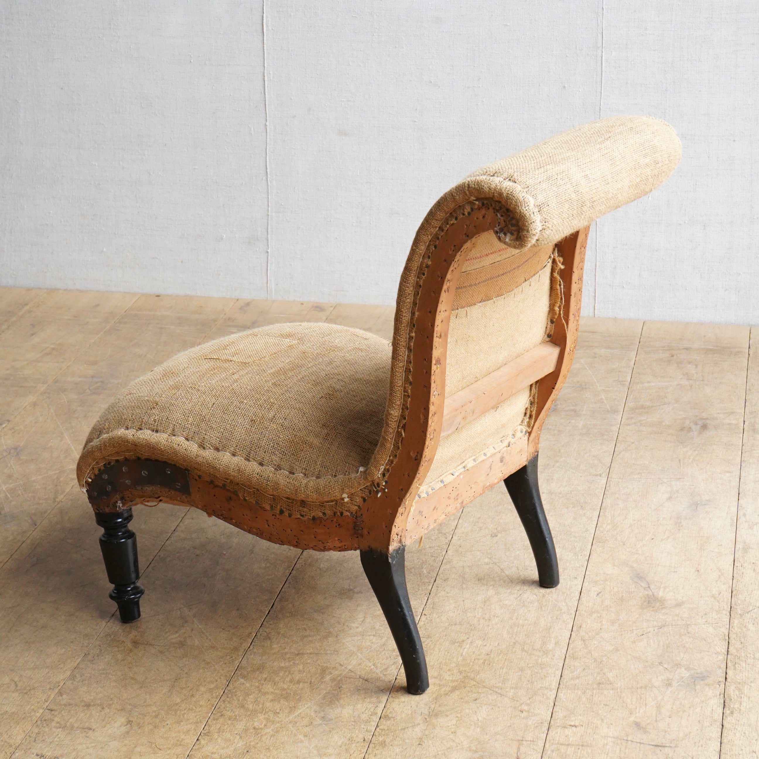 French Scroll Slipper Chair