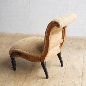 French Scroll Slipper Chair