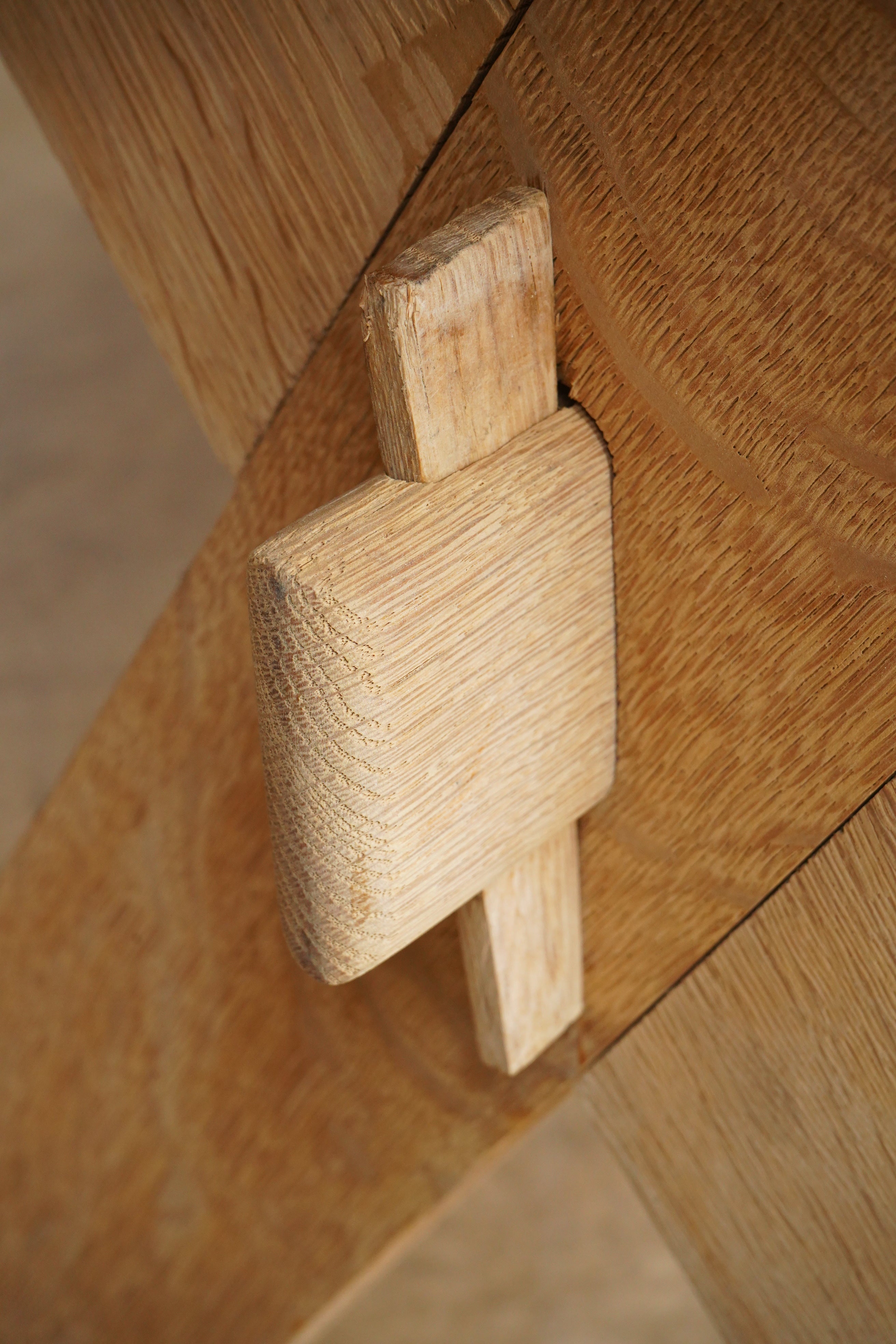 Oak Stripped Dining Table