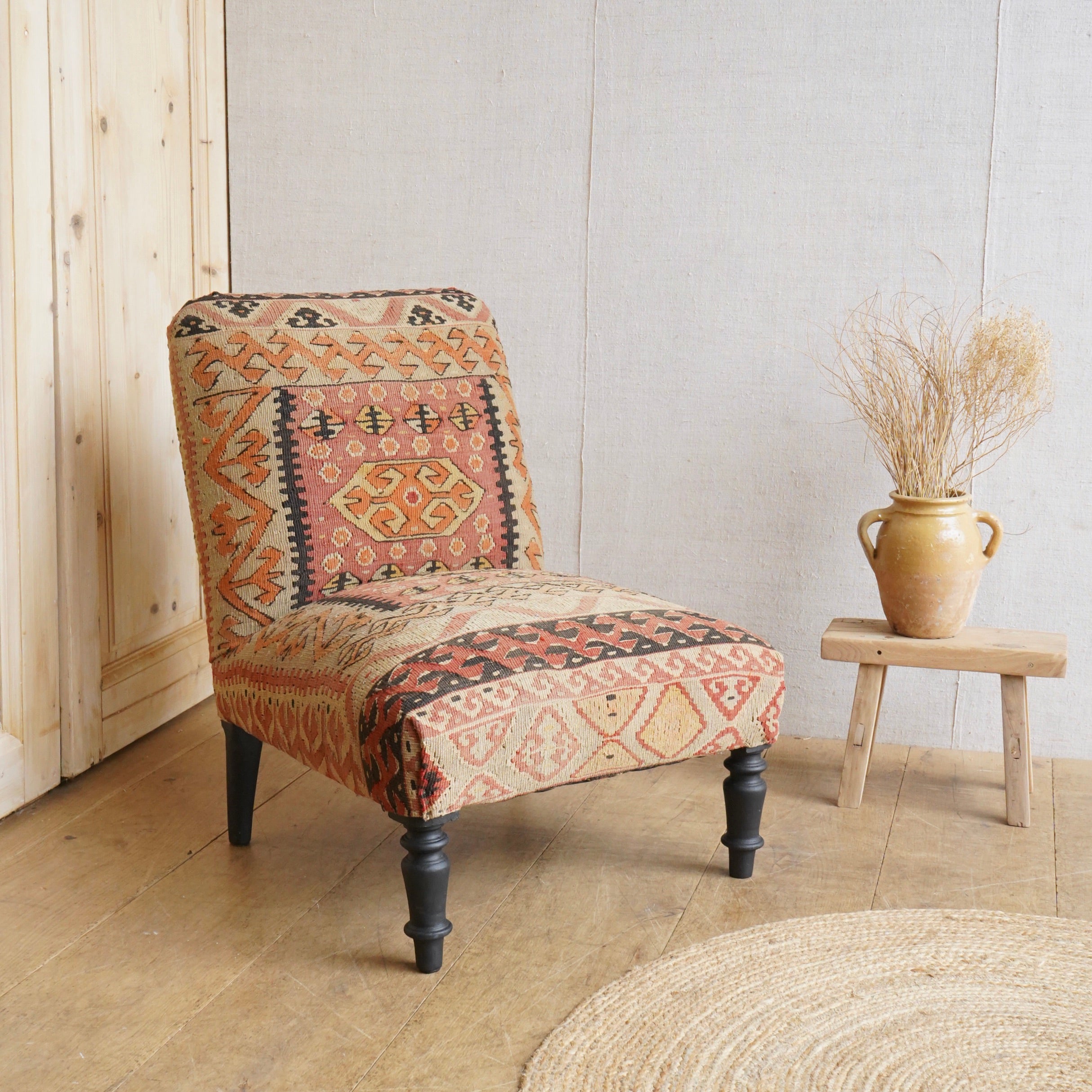 Kilim Slipper Chair
