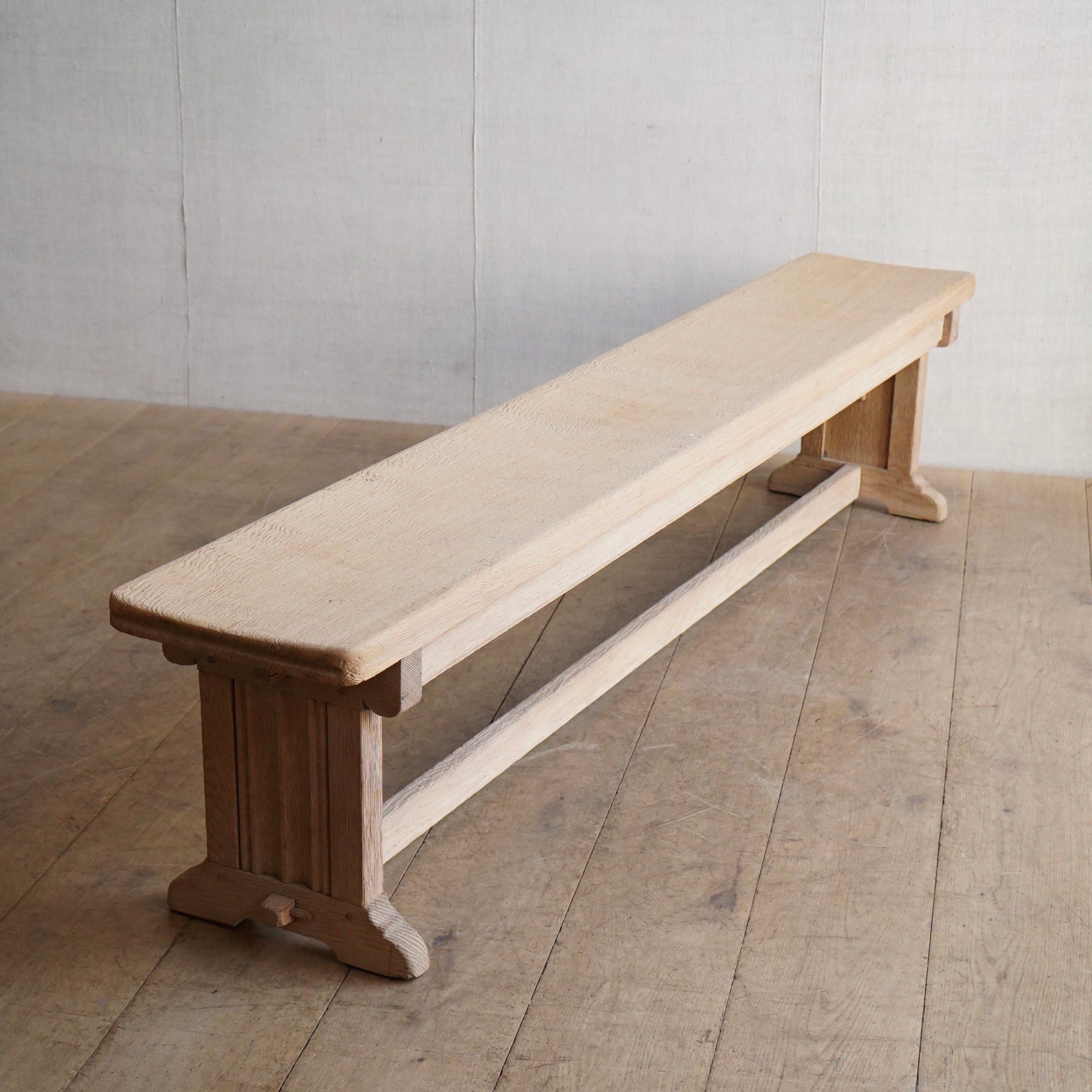 Stripped Oak Bench