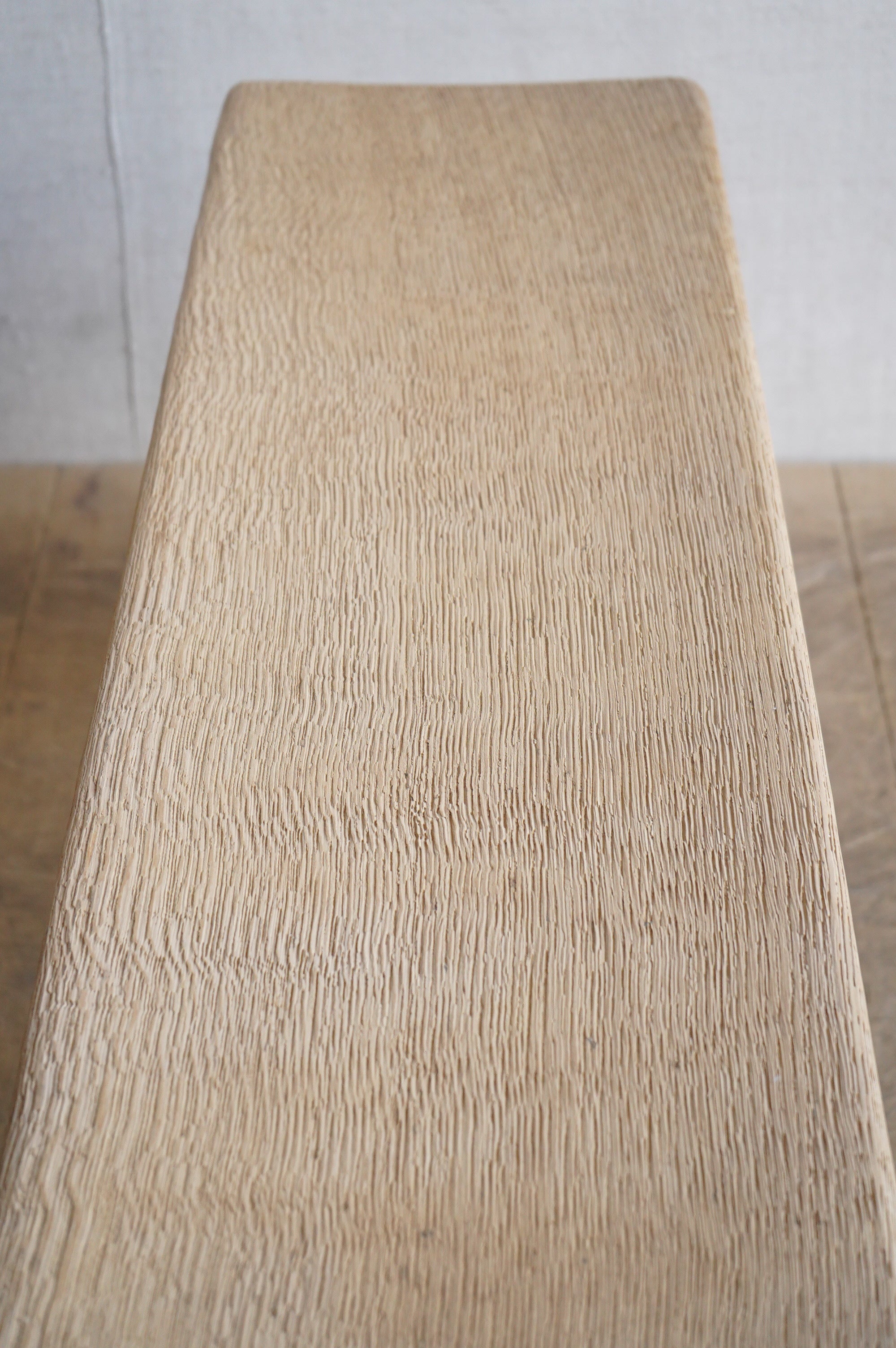 Stripped Oak Bench