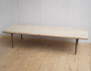 Elm Coffee Table With Forged Legs