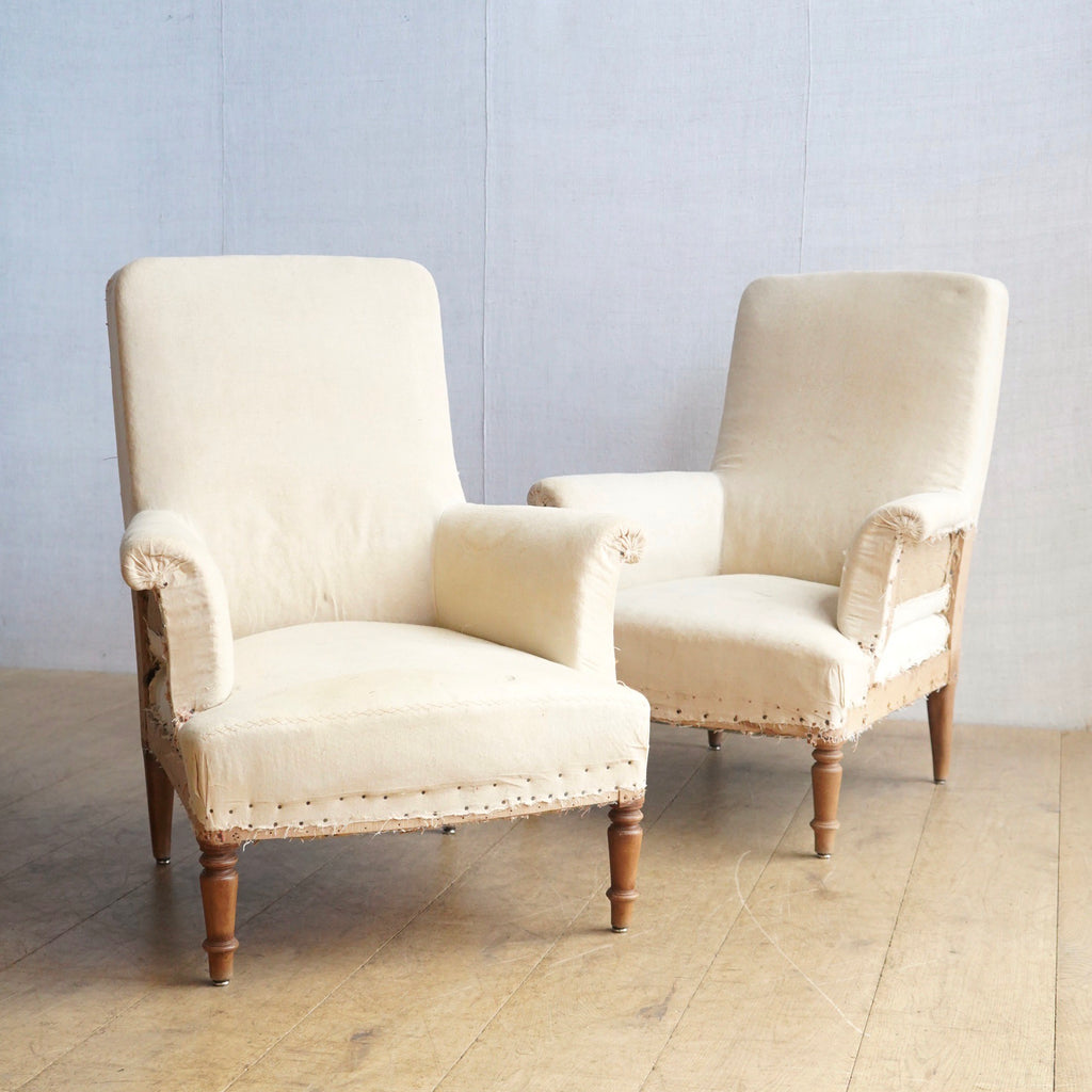 French Square Back Chair