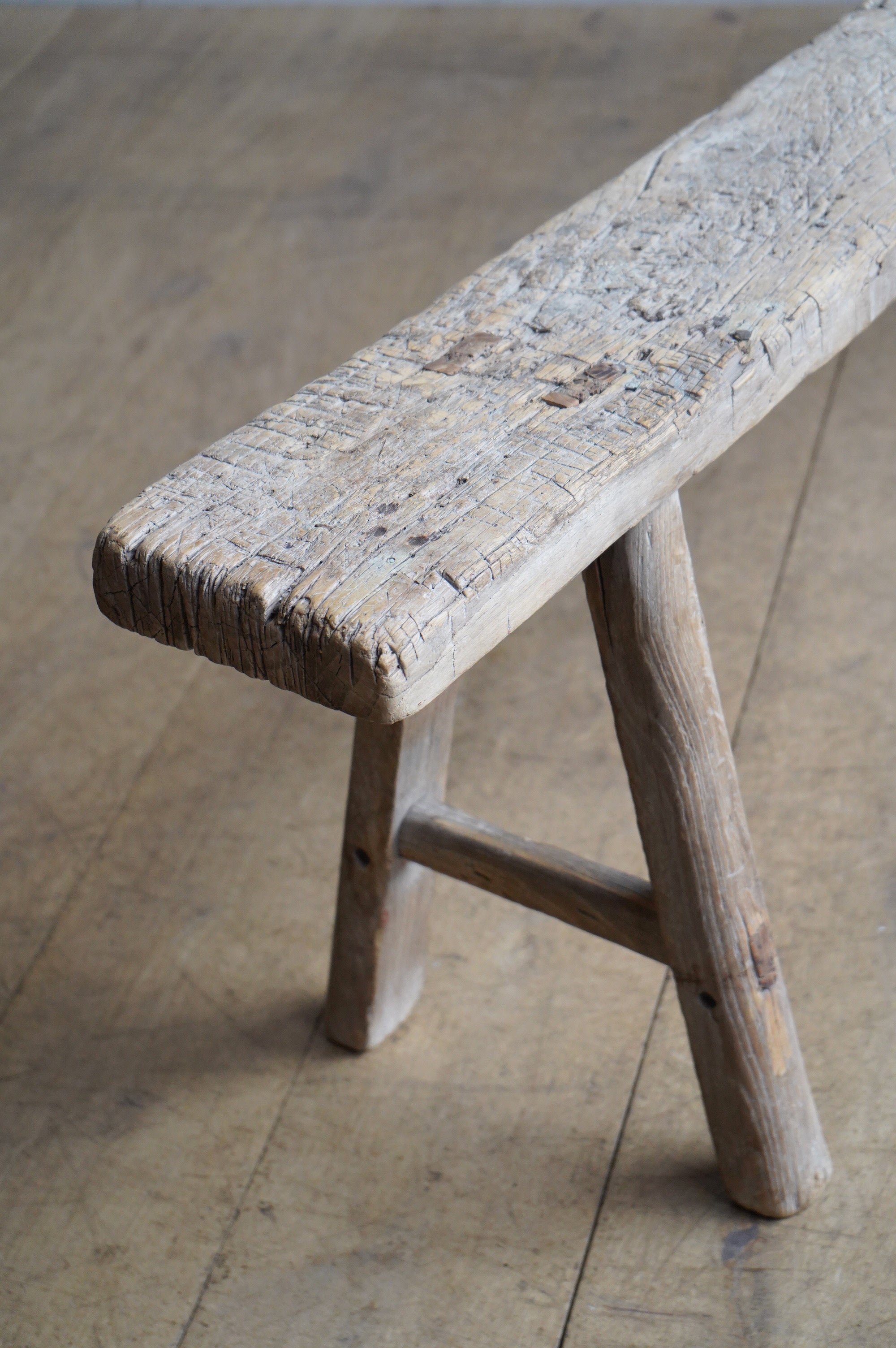 Large Elm Bench