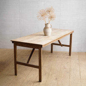 Large Oak Trestle Table