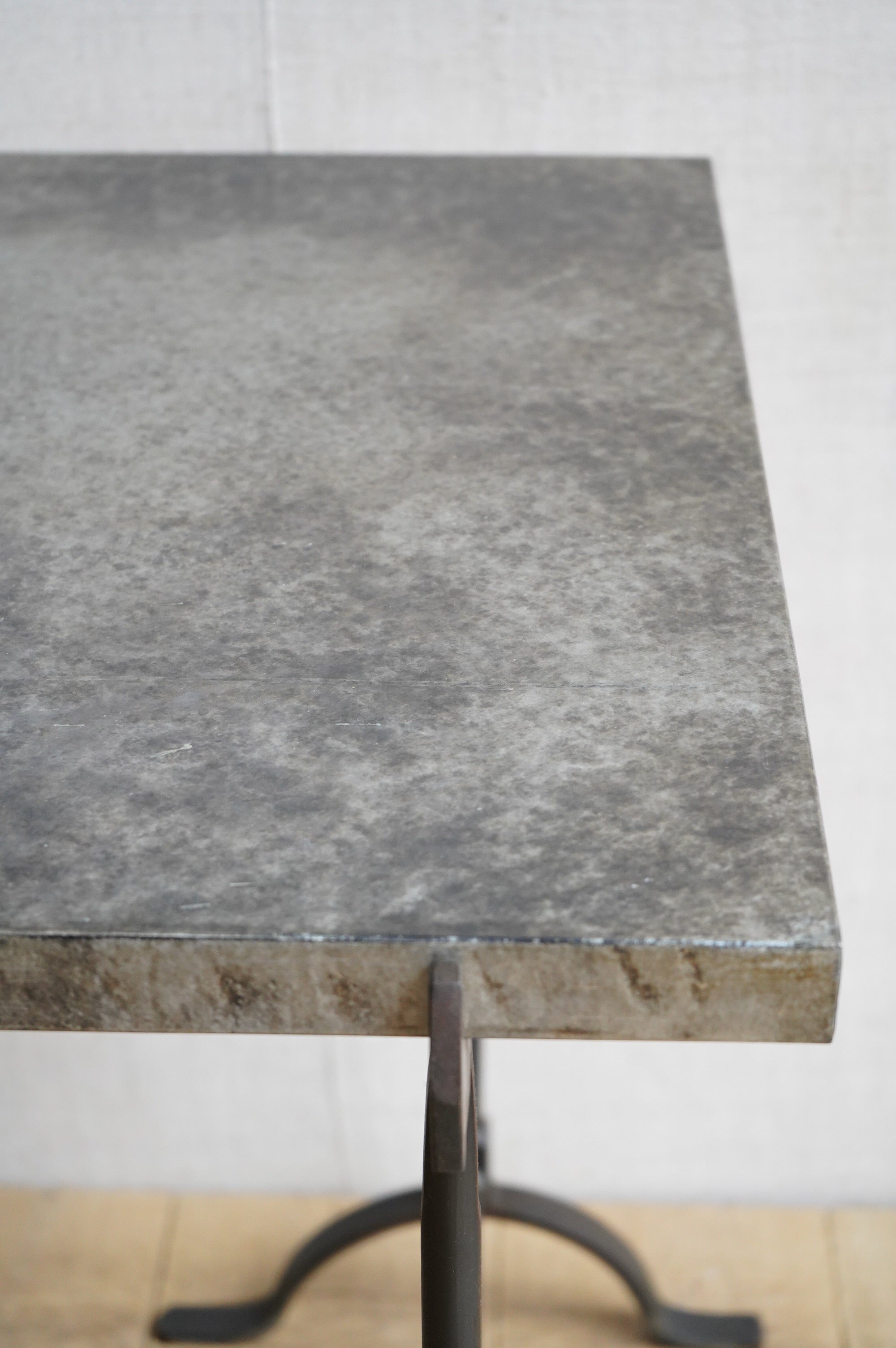 Zinc Topped Trestle Table