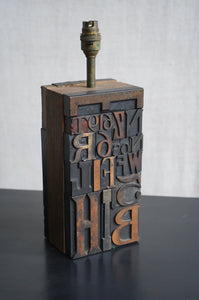 Brian Bradley Letterpress Lamps