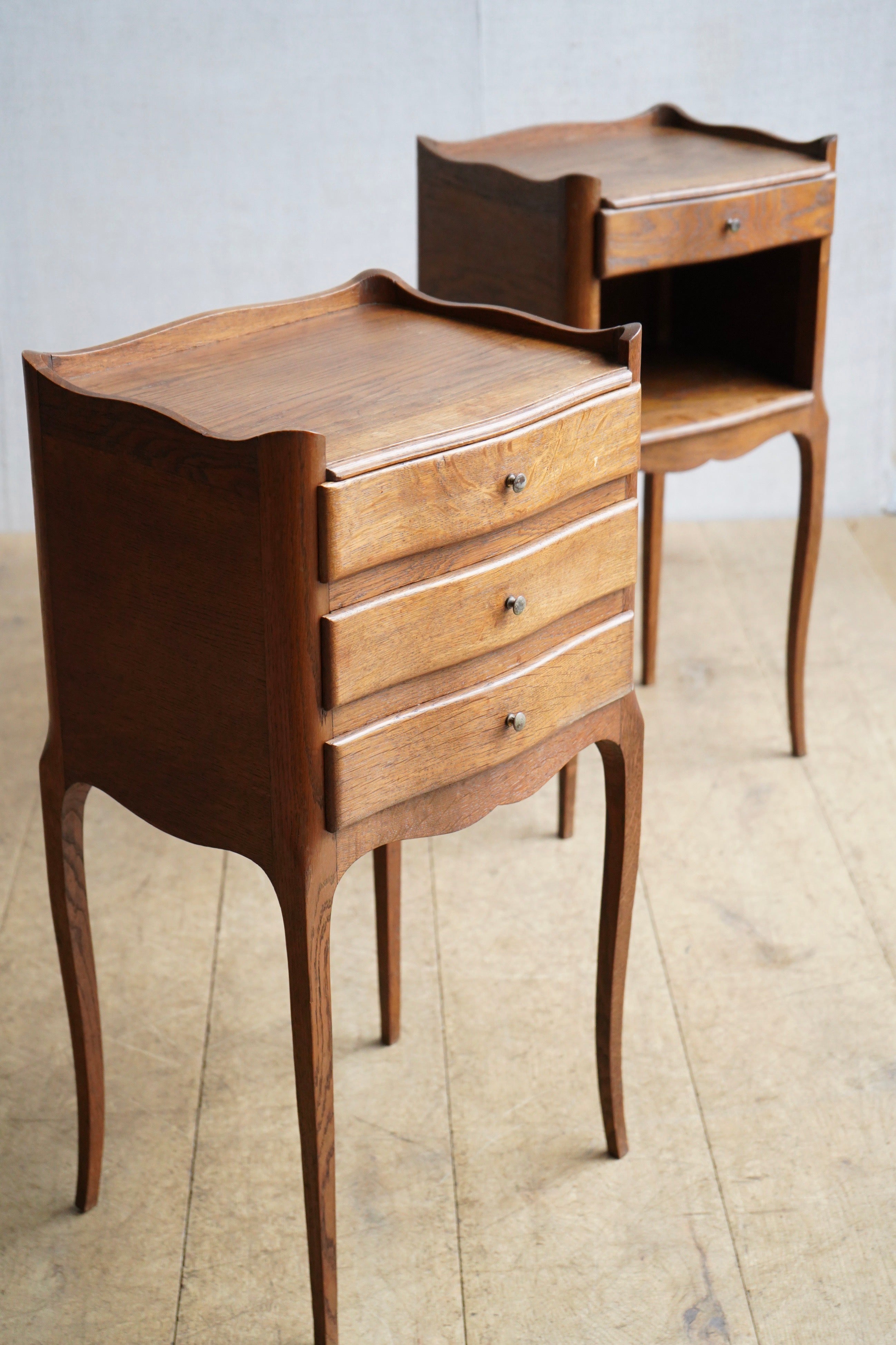 Pair of Oak Bedside Tables