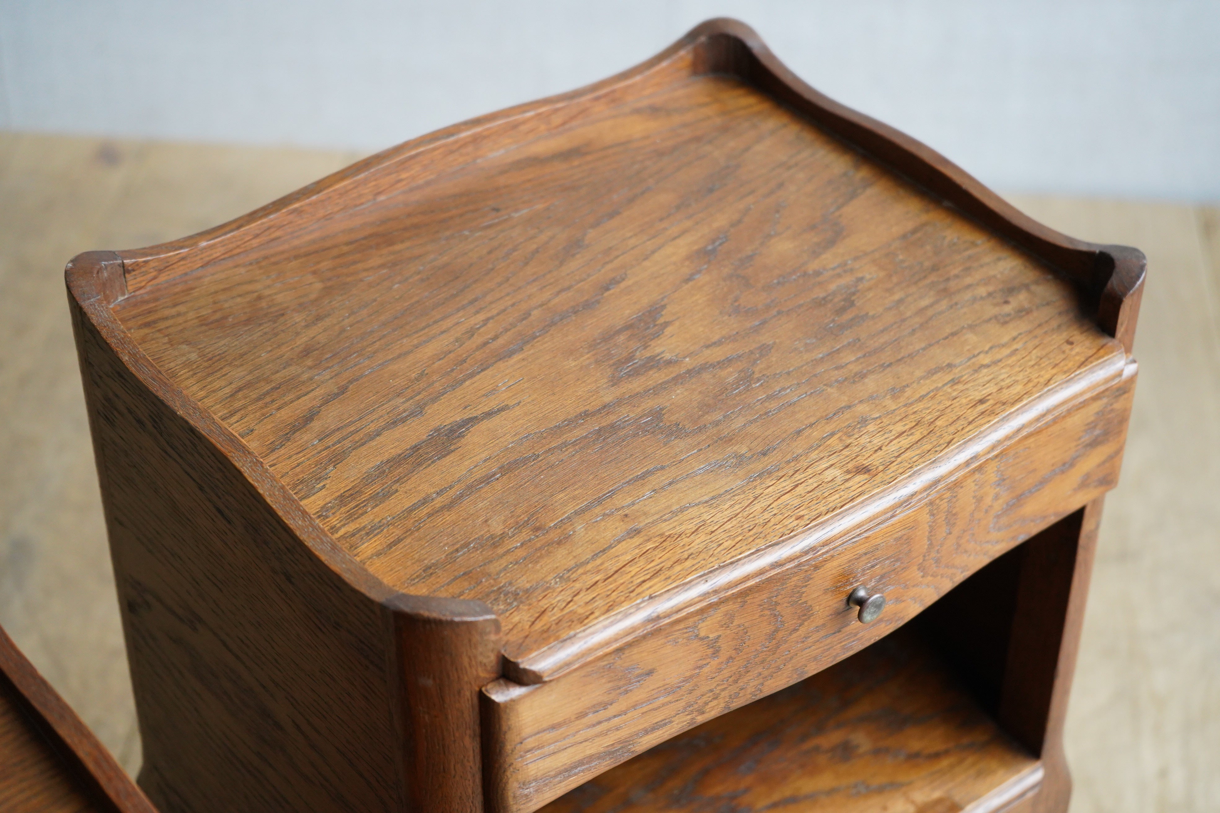 Pair of Oak Bedside Tables