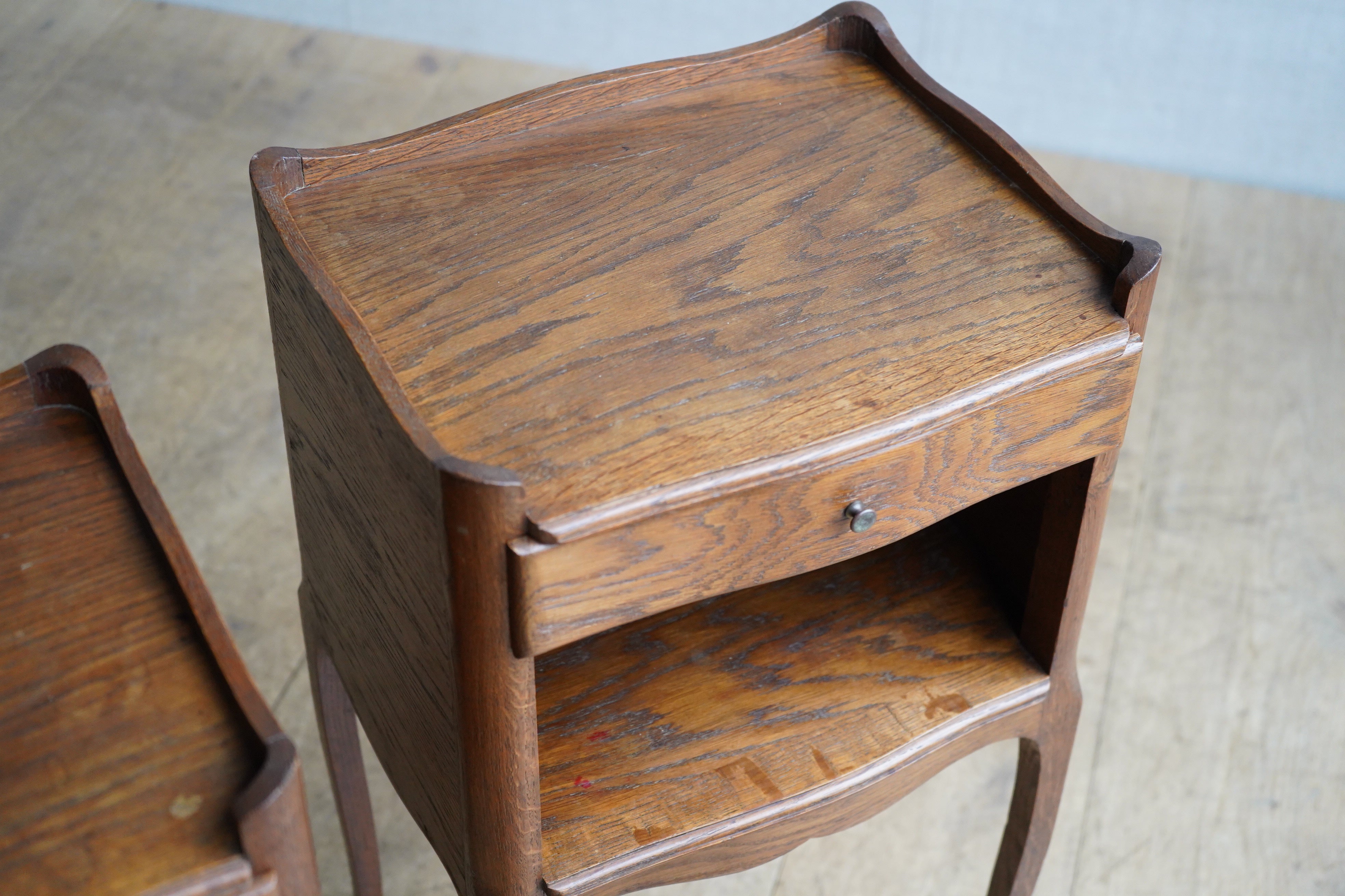 Pair of Oak Bedside Tables