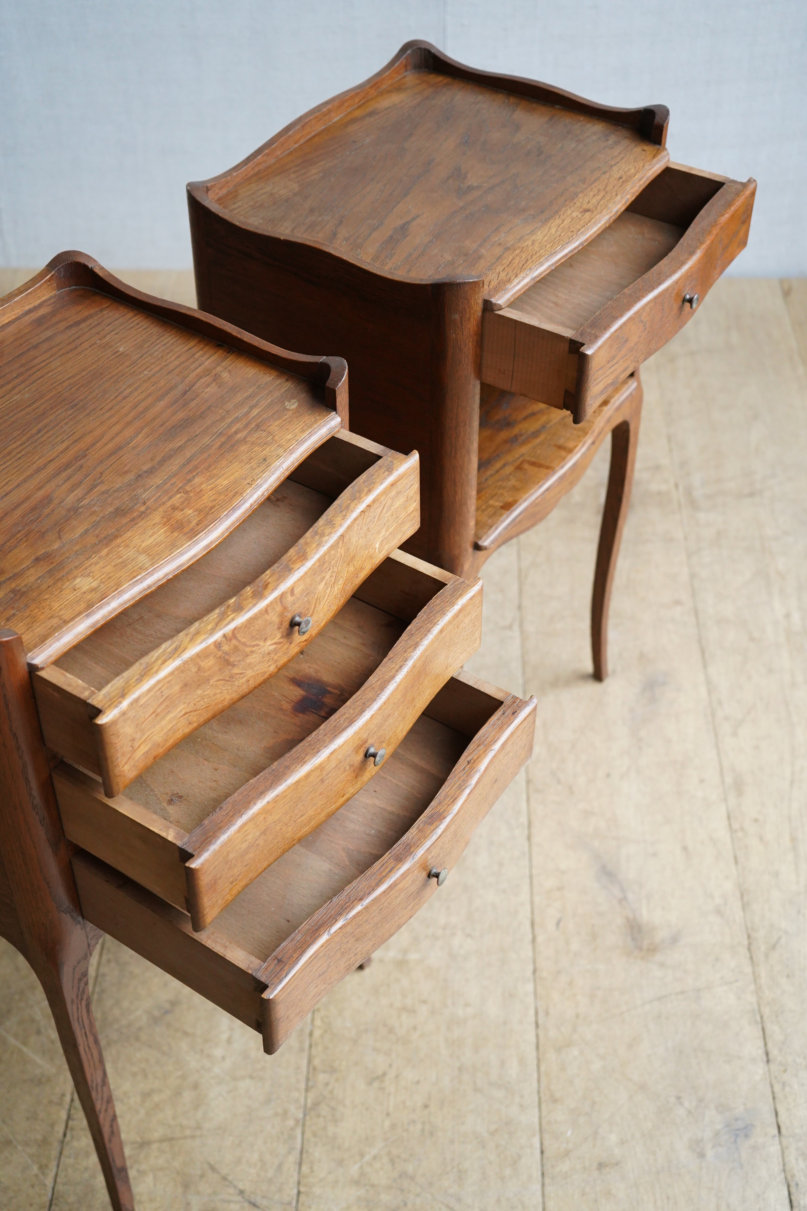 Pair of Oak Bedside Tables