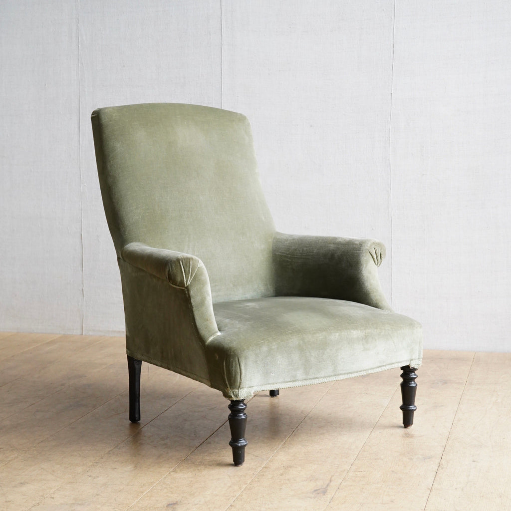 French Square Back Chair