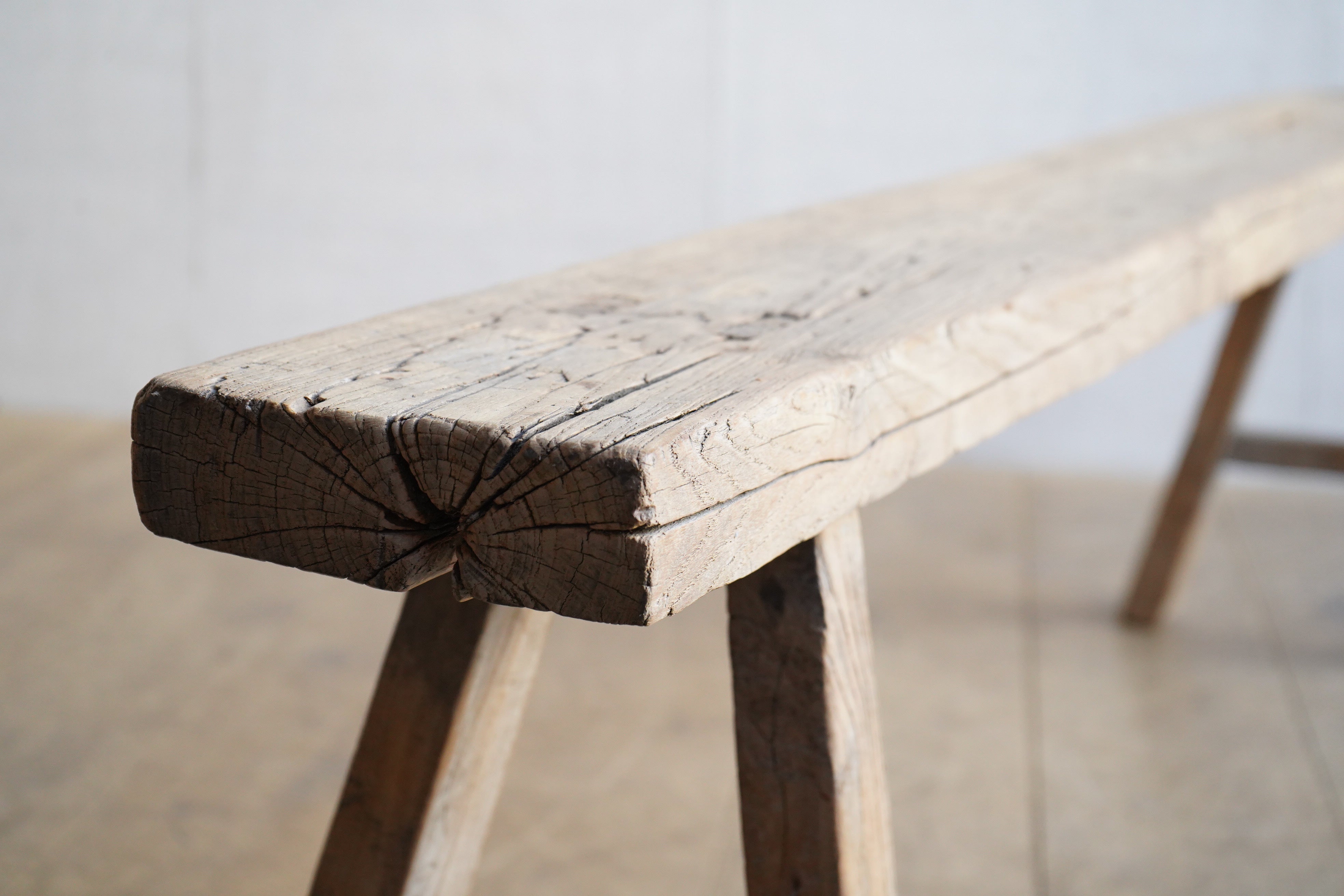 Large Elm Bench
