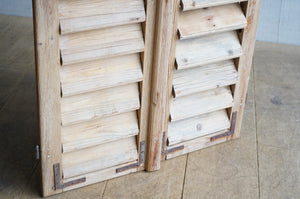 Pair of Stripped Shutters