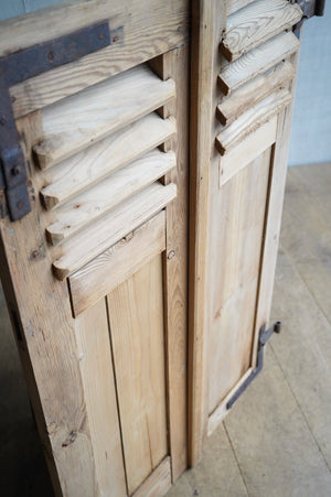 Pair of Stripped Shutters